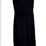 Kourt Black Cutout Midi Dress Size Black Stretchy Side Slit Size XS Photo 2