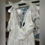 Lulus Forever Endearing White Swiss Dot Embroidered Midi Dress Size large Photo 4