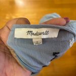 Madewell  Chambray Cotton Floral Embroidered Coastal Cowgirl Pocket Mini Dress 6 Photo 4