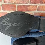 Karl Lagerfeld  Lakota Boots Cowboy Denim Jeweled Almond Toe Western Rhinestones Photo 5