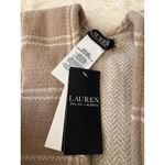 Ralph Lauren Lauren  Ruana Wrap Coat Wrap Shawl Beige White Plaid One Size OS NWT Photo 5