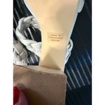 Cushionare Cushionaire Aurora White Braided Strap Block Heel Square Toe Slip On Sandals Photo 5