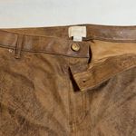 Chico's  Faux-Suede Worn Luggage Slim Pants Size XL/16 Regular Western Boho Photo 7