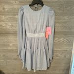 Nation Ltd LDT Goddess Clip-Dot Minidress size 4 NWT Blue gold silver Photo 3