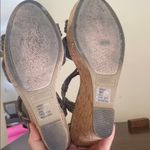 Rampage Pewter Gray Gold Strappy Sandals platform wedge chunky fall size 8 Photo 7