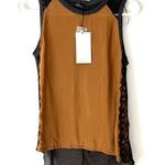 ZARA  Wool Collection Sleeveless Rust charcoal gray top NWTs size small Photo 0