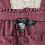 Torrid  Burgundy Slim Taper Studio Luxe High Rise Tie Front Waist Pants Size‎ 14 Photo 4