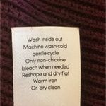 Athleta  Rest Day Crew Neck Sweater Cotton Silk Burgundy Purple Asymmetrical S Photo 9