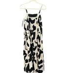 Abel the label Anthropologie  Women's Black White Tiered Jumper Maxi Dress Size M Photo 0