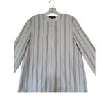 Lafayette 148 NY Tilly Aerial Blue Multi StripeTunic Top size Small MSRP $495 Photo 6