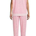 secret treasures Womens 3 Piece Pajama Set and Cosmetic Bag Size Small 4-6 New Photo 3