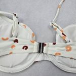 White Print Padded Sports Active Bra Beach Bikini Bralette Swim Top S Small Photo 4
