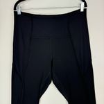 Lululemon Align Rib Panel High Rise Tights Leggings Sz 14 Black Nulu Stretch Photo 6