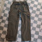 Simple Society Women's Olive Straight Leg Super High Rise Cargo Pants Photo 6