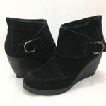 Very Volatile Black Suede Booties 7.5 Photo 2