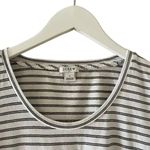 J.Crew  Black White Stripes Cold Shoulder Round Neck Short Sleeves Tshirt S #1707 Photo 1
