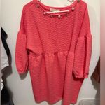 Simply Southern XL NWT Coral Textured Women's dress with Pearl Accents Photo 1