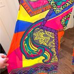 Flying Tomato  Orange and Purple Patterned Wide Leg Pull-On Palazzo Pants Photo 4