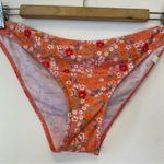Summersalt Orchid Ditsy Floral Print Bikini Bottom in Orange Sz 6 Small Photo 2