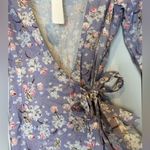 We Wore What  New wrap Floral Bianca Dress puff shoulders size Small Photo 4