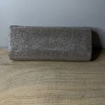 Gunne Sax Vintage  Jessica McClintock Silver Glitter Purse Rhinestone Bow Clutch Photo 2