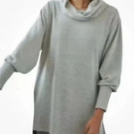 Anthropologie Maeve By  Green Cowl Neck High Low Tunic Sweater Large Photo 0