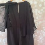 City Chic Black Caped Jumpsuit Photo 6