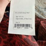 MOTHER High Waisted Ankle Looker Fray Animal Attraction Size 25 Photo 5