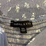 Kendall + Kylie  PACSUN Tie Front Bustier Top Blue Floral Size XS Photo 9