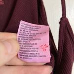 American Eagle Soft & Sexy  Maroon Ribbed Bodysuit w/ Lace Up Back #MBG Photo 5