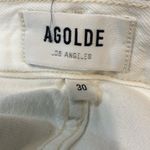 AGOLDE NEW NWT  90s Jean Mid Rise Loose Fit 30 in Enamel Cream Distressing 🥰 Photo 5