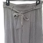 Urban Romantics Womens Pants Size Medium Paper Bag Waist Capri Wide Leg Stripe Photo 2