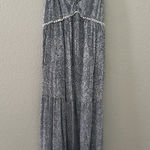 Jessica Simpson Long blue and white dress Photo 0