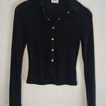 Princess Polly Snap Up Long Sleeve Crop Top Size 4 Fall Halloween Stretchy Photo 0