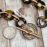 Kate Spade  Out Of Her Shell Pink Rhinestone Tortoise Shell Toggle Long Necklace Photo 10