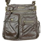 Montana West Soft Washed Faux Leather Multi Pocket Shoulder Purse Crossbody Bag Photo 1