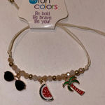 NWT summer beach charm bracelet Red Photo 2