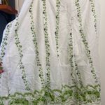 Kaaku one size fits all flowy green & white skirt w sequins boho $59 Photo 3