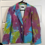 Maria Westerlind vintage tie dye blazer medium Blue Photo 0