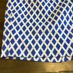 Vintage Constance Sanders Diamond Printed Pencil Skirt High Waisted Geometric 2 Blue Photo 1