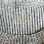 Aerie - Rebel Cropped Tank Top Raw Hem Heather Gray Ribbed High Neck Size Small Photo 1
