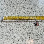 Tommy Hilfiger Vintage Bracelet Star Stripes Charm USA Silver Plated Adjustable Photo 5