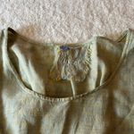 Yuvita Light Green 100% Linen Maxi‎ Dress Size Medium Photo 1