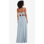 After Six  Tie-Back Cutout Maxi Dress With Front Slit In Mist Size 14 Photo 12