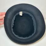 Vintage Classic Black Wool Hat Bowler Hat Made in Italy Hat Unisex Photo 4