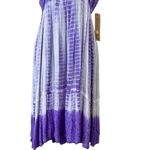 Raya Sun Crepe Crochet Bust Tie Dye Spaghetti Dress Cover Up Photo 3