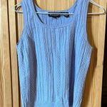 Vintage Wainscott Blue Ribbed Sleeveless Tank Top / Vest Size M Photo 3