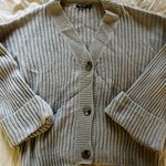 Nasty Gal Ribbed Boxy Crop Cardigan Photo 0