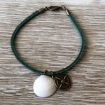 Handmade NEW! Very Cool Nautical Bracelet Suede Cord W Sea Shell & Compass Charms Photo 6