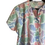 Barco Women Scrub Top‎ S Pastel Floral Medical Uniform Nurse Workwear Dental Purple Photo 4